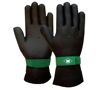 handschoen neopreen zwart/groen XL